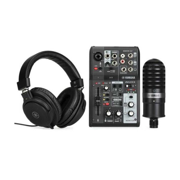 Yamaha AG 03 MK2 B LSPK / Canlı Yayın Seti (Siyah)
